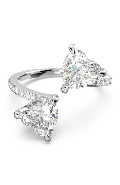 Swarovski Attract Soul Crystal Hearts Ring In White