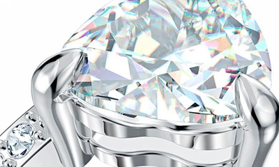 Swarovski Attract Soul Crystal Hearts Ring In White
