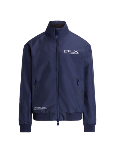 Shop Polo Ralph Lauren Men's Sawyer Bomber Jacket In Collection Navy