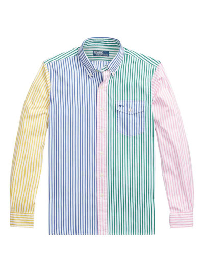 Shop Polo Ralph Lauren Men's Striped Poplin Cotton Button-down Shirt In Funshirt