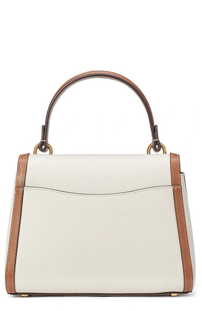 Shop Kate Spade Small Katy Leather Top Handle Bag In Halo White Multi