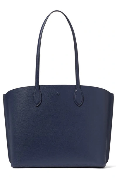 Kate Spade Suite Leather Tote In Parisian Navy Multi