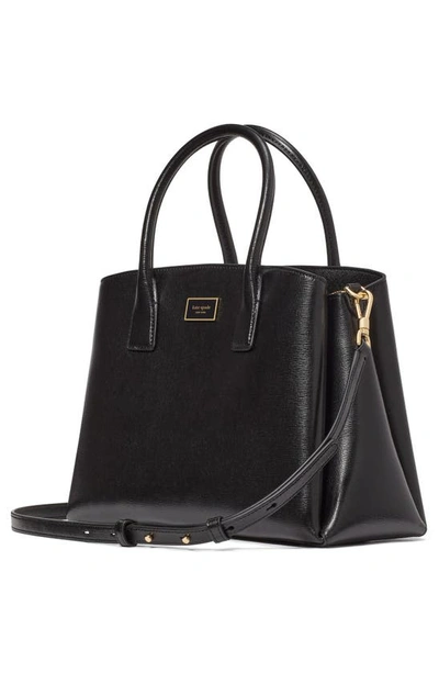 Shop Kate Spade Serena Leather Satchel In Black