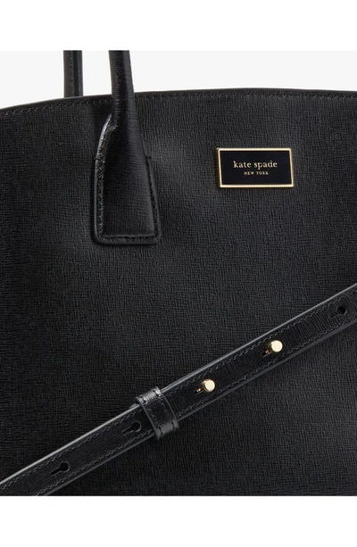 Kate Spade Serena Leather Satchel In Black
