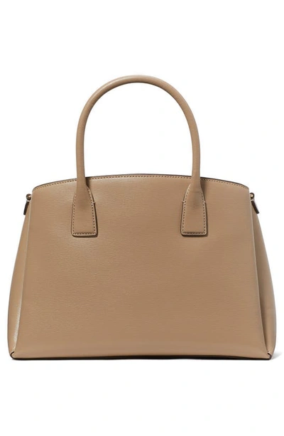 Shop Kate Spade Serena Leather Satchel In Timeless Taupe