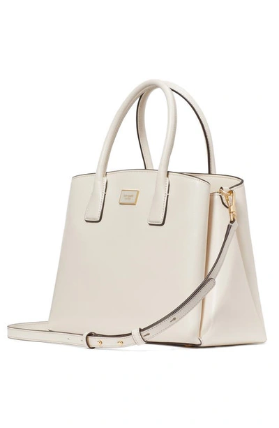 Shop Kate Spade Serena Leather Satchel In Parchment.