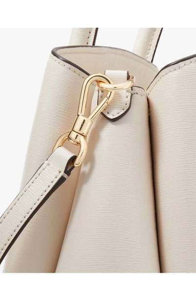 Shop Kate Spade Serena Leather Satchel In Parchment.