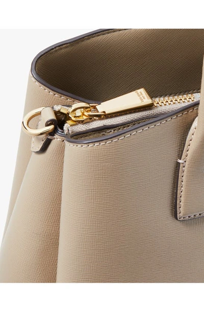 Shop Kate Spade Serena Leather Satchel In Timeless Taupe