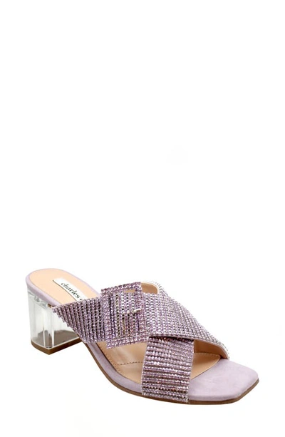 Shop Charles David Cayden Embellished Slide Sandal In Lavendar