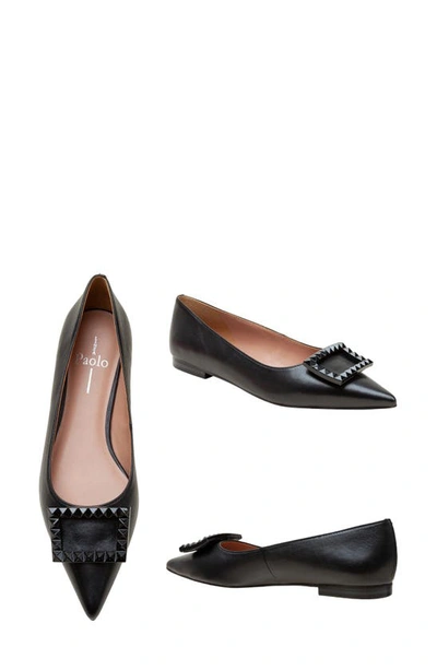 Linea Paolo Nolene Pointed Toe Flat In Black