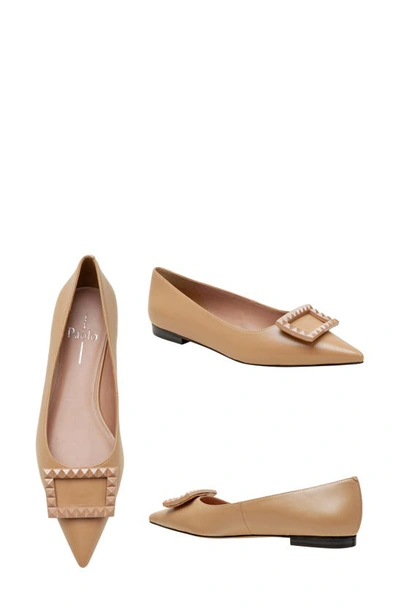 Linea Paolo Nolene Pointed Toe Flat In Desert