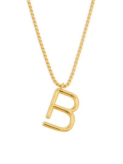 Shop Roxanne Assoulin Women's Initial Reaction Goldtone & Enamel Pendant Necklace In B