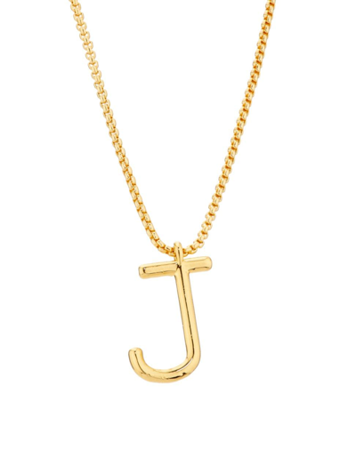 Shop Roxanne Assoulin Women's Initial Reaction Goldtone & Enamel Pendant Necklace In J