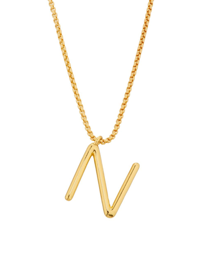 Shop Roxanne Assoulin Women's Initial Reaction Goldtone & Enamel Pendant Necklace