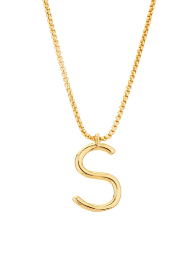 Shop Roxanne Assoulin Women's Initial Reaction Goldtone & Enamel Pendant Necklace