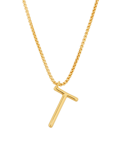 Shop Roxanne Assoulin Women's Initial Reaction Goldtone & Enamel Pendant Necklace In T