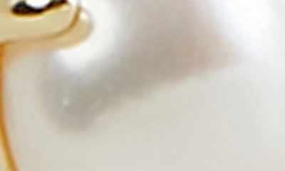 Argento Vivo Freshwater Pearl Stud Earrings In Gold