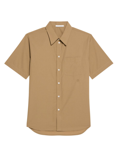 Shop Helmut Lang Men's Cotton Button-front Shirt In Trench