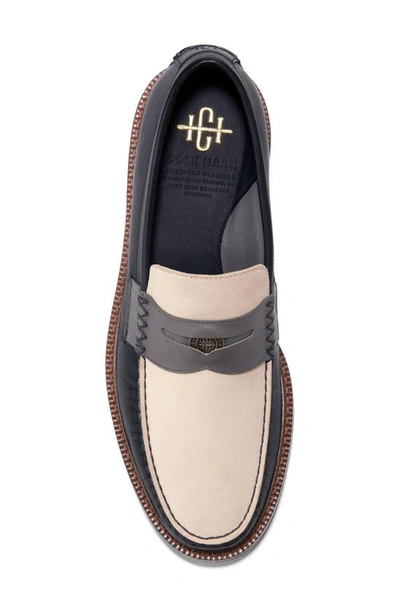 Shop Cole Haan American Classics Pinch Penny Loafer In Navy Blazer / Angora / Ch