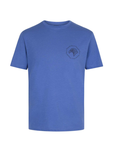 Shop Stefano Ricci Men's Crewneck T-shirt In Past Blue
