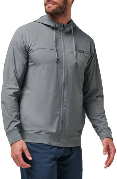 Travis Mathew Wanderlust Hooded Jacket In Quiet Shade