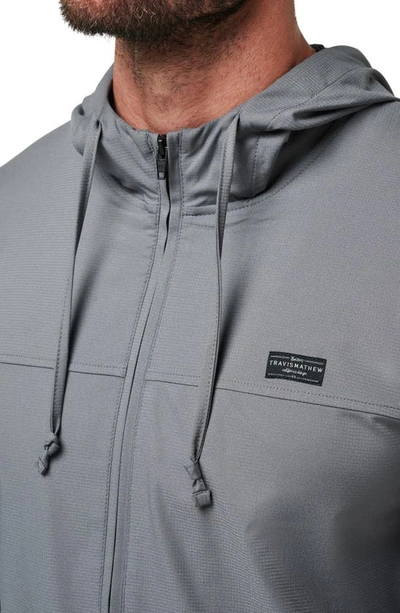 Travis Mathew Wanderlust Hooded Jacket In Quiet Shade