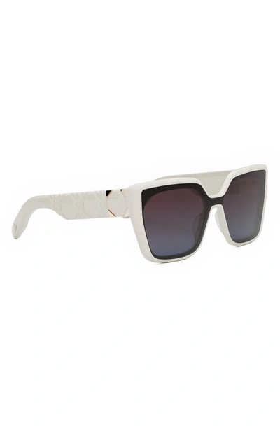 Shop Dior Lady 95.22 S2i Butterfly Sunglasses In Ivory / Gradient Bordeaux