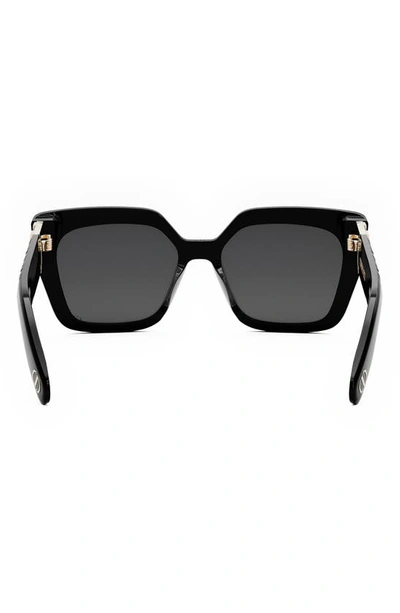 Shop Dior Lady 95.22 S2i Butterfly Sunglasses In Shiny Black / Smoke