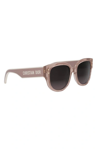 Shop Dior 'pacific B2i 54mm Butterfly Sunglasses In Shiny Pink / Gradient Brown