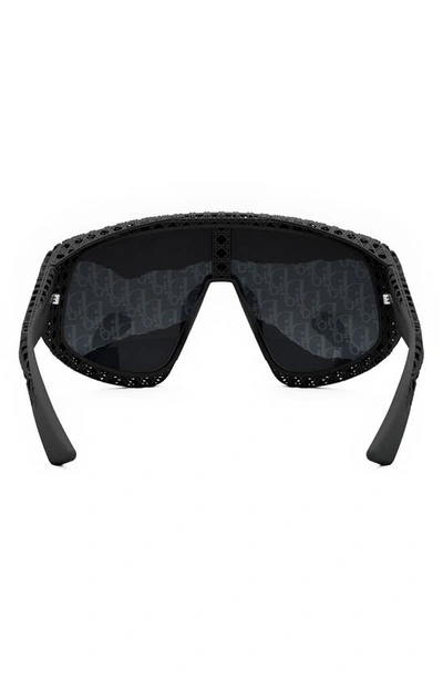 Shop Dior '3d M1u Mirrored Mask Sunglasses In Matte Black / Bordeaux Mirror