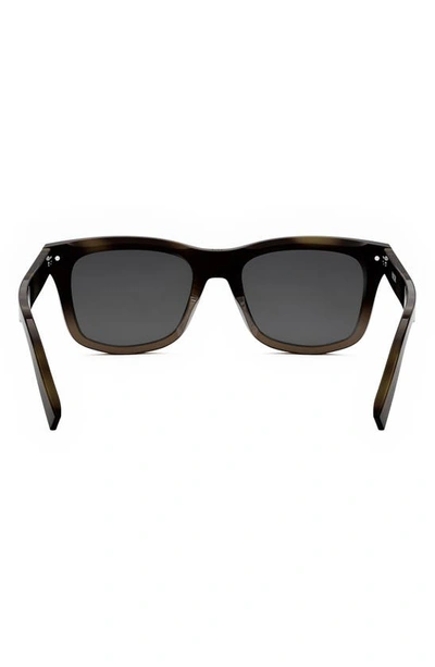 Shop Dior 'blacksuit S11i 53mm Geometric Sunglasses In Havana/ Other / Smoke