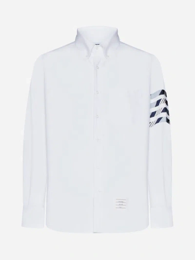 Shop Thom Browne Cotton 4-bar Shirt In White