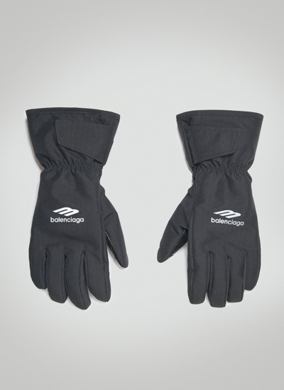 Shop Balenciaga 3b Sports Icon Ski Gloves