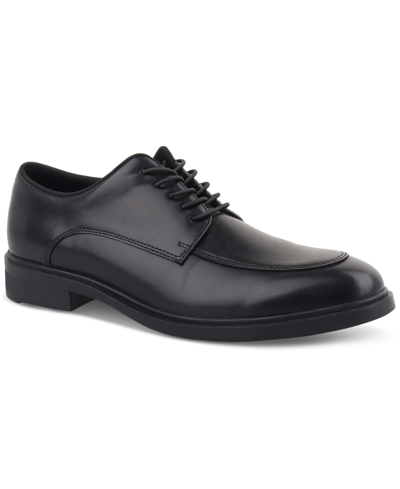 Shop Alfani Men's Kenneth Moc Toe Dress Shoe, Created For Macy's In Black