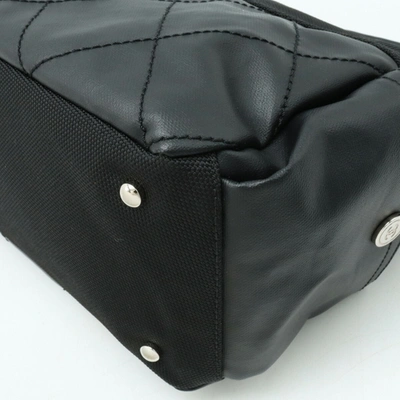 Pre-owned Chanel Paris Biarritz Black Leather Shopper Bag ()
