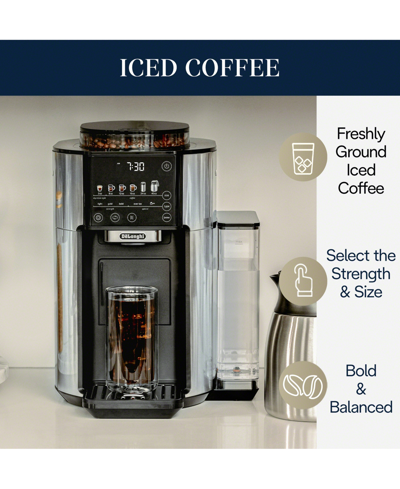 Delonghi Truebrew Automatic Bean Extract Coffee Machine With Carafe In Stainless