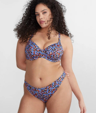 Shop Freya Santiago Nights Plunge Bikini Top In Leopard