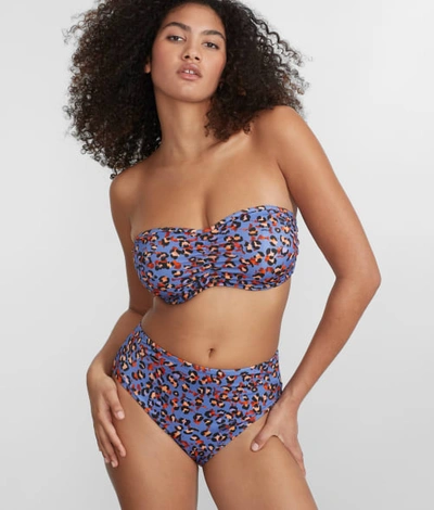 Shop Freya Santiago Nights Bandeau Bikini Top In Leopard