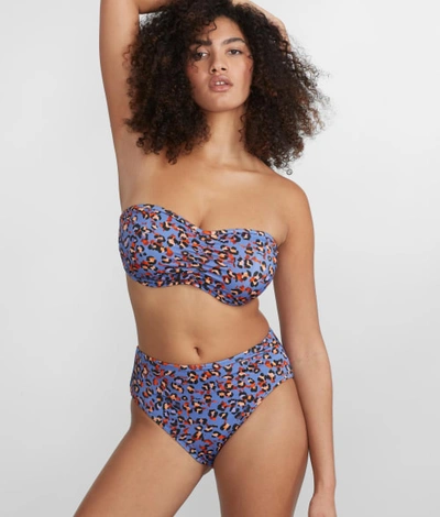 Shop Freya Santiago Nights High-waist Bikini Bottom In Leopard