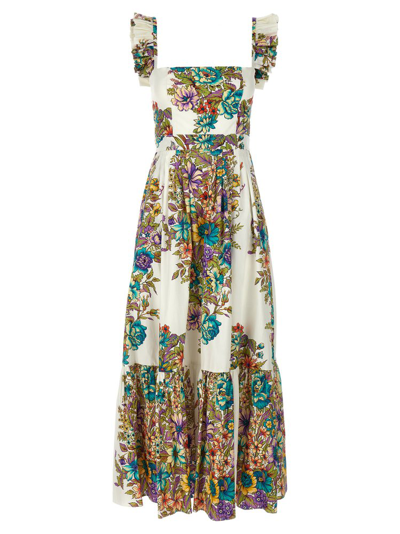 Shop Etro Floral Printed Maxi Dress In Multi