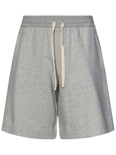 Shop Jil Sander Knee Length Drawstring Shorts In Grey