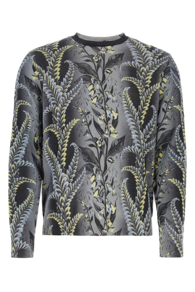 Shop Etro Pattern Crewneck Knitted Jumper In Multi