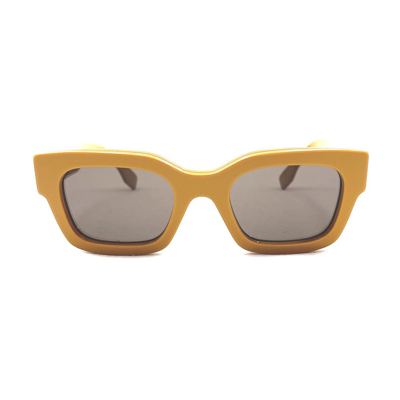 Shop Fendi Eyewear Rectangular Frame Sunglasses In Multi
