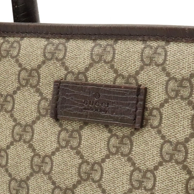 Shop Gucci Gg Plus Beige Canvas Tote Bag ()