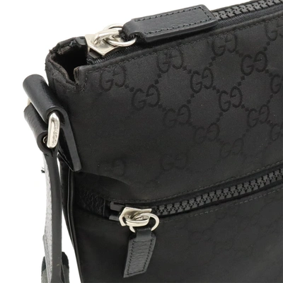 Shop Gucci Gg Supreme Black Synthetic Shopper Bag ()