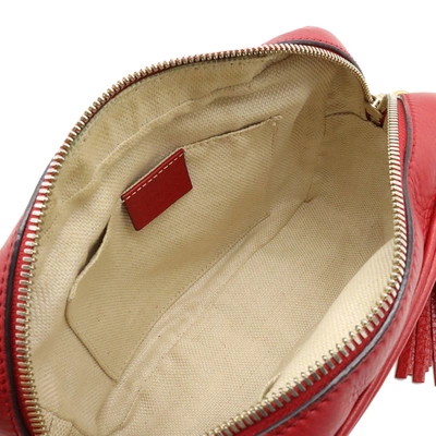 Shop Gucci Soho Red Leather Shoulder Bag ()