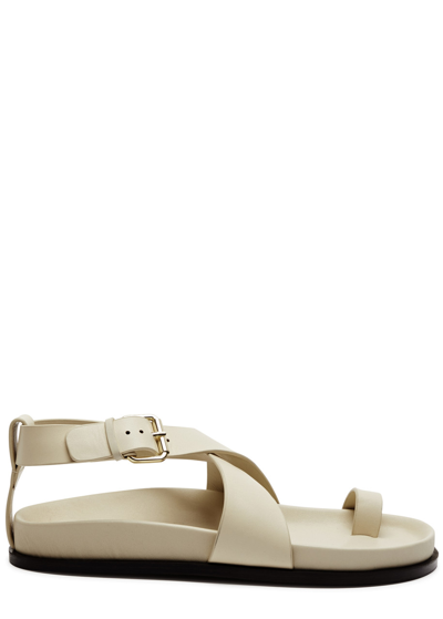 Shop A.emery A. Emery Dula Leather Sandals In Off White