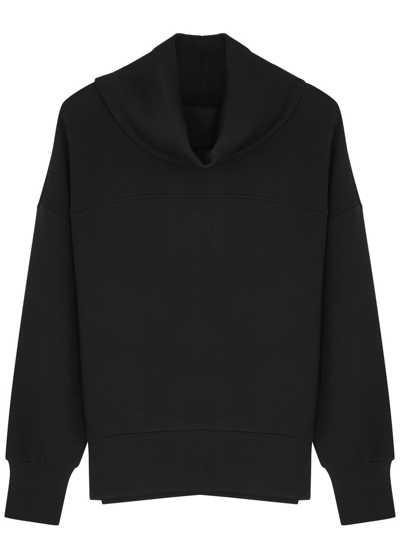 Shop Varley Priya Jersey Sweatshirt In Black