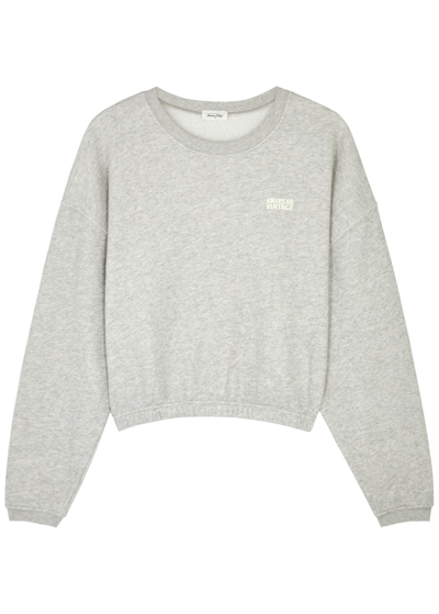 Shop American Vintage Kodytown Logo Cotton Sweatshirt In Grey