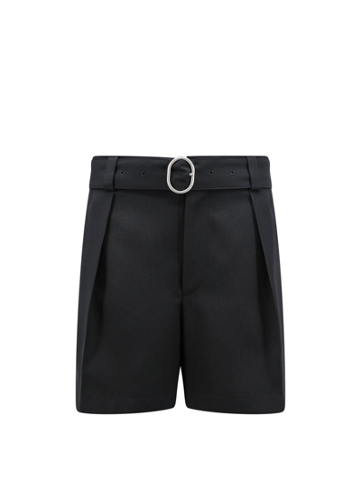 Shop Jil Sander Pleated Tailored Shorts In Black